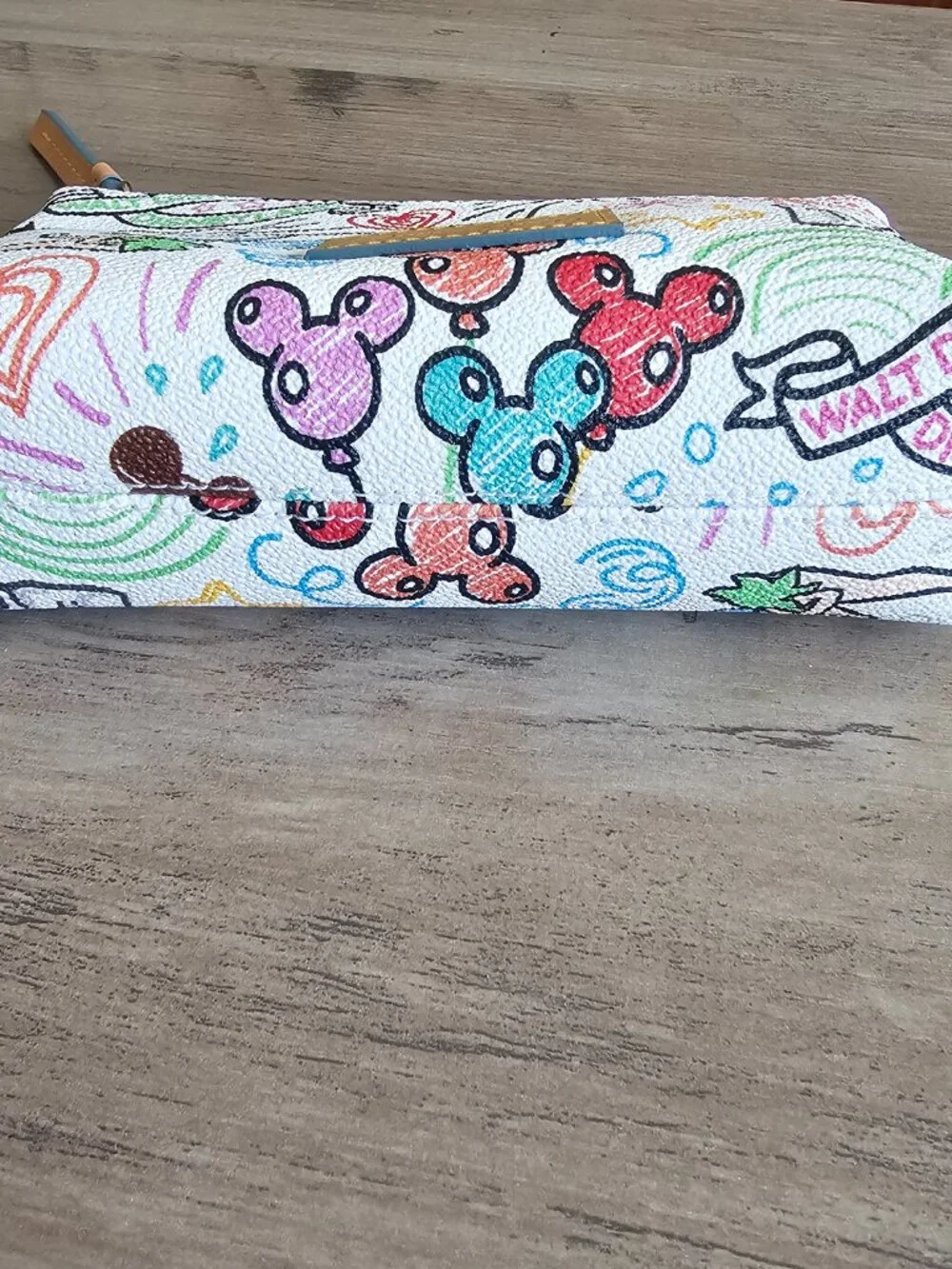 Disney Dooney & Bourke Sketch Cosmetic Makeup Case Coin Purse Bag NWT